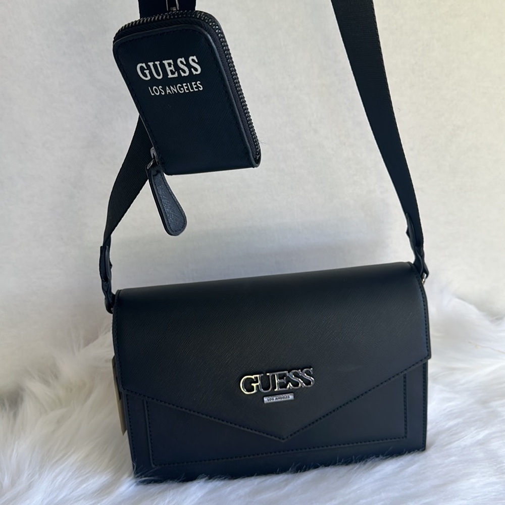 New GUESS Nashua Crossbody Bag In Black - Picture 2 of 11